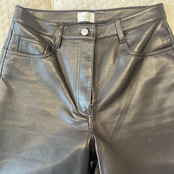 Aritzia / Wilfred Leather Melina Pants - Picture 1 of 3